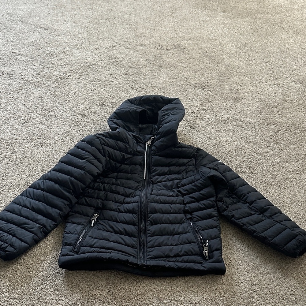 Columbia Kids Black Puffer Jacket with Hood size xxs